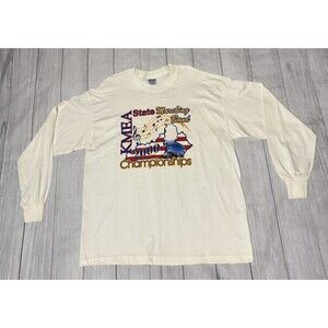 Vintage KMEA Marching Band 2000 Championships LS T Shirt Size XL Kentucky Music